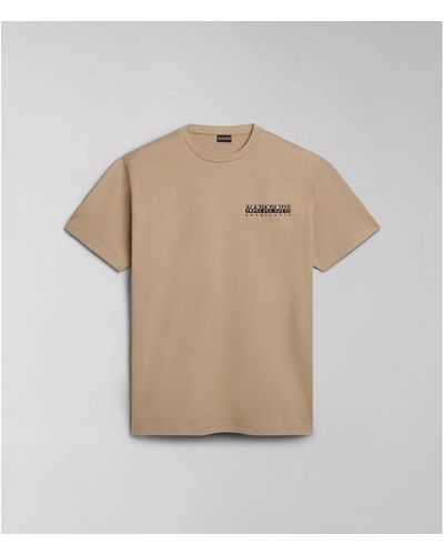 Napapijri T-shirt S-KOTCHO NP0A4HTV-N1E BEIGE CORNSTALK - Neutre