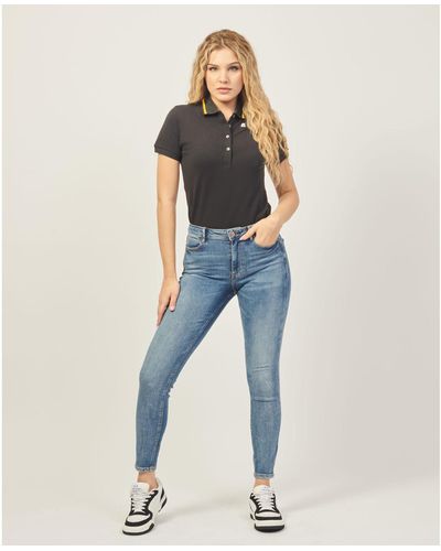 Guess Jeans Jean coupe skinny avec 5 poches - Bleu