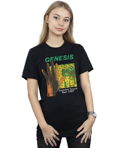 Genesis T-shirt Invisible Touch Tour - Noir