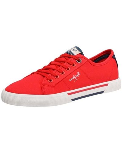 Pepe Jeans Baskets basses Baskets Ref 55563 rouge