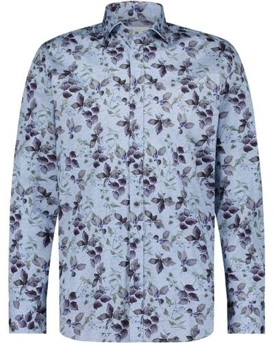 State Of Art Chemise Chemise Plantes Bleues