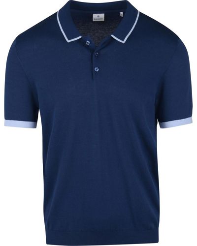 BLUE INDUSTRY T-shirt Polo Indigo Bleu Foncé