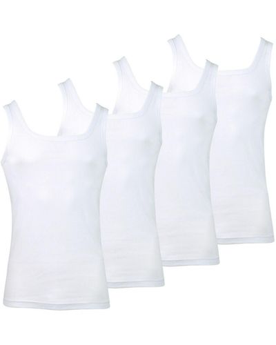 Athena T-shirt Lot de 4 débardeurs Eco Pack - Blanc