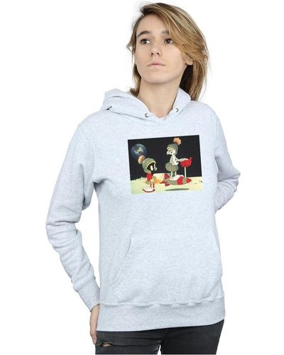 Dessins Animés Sweat-shirt Bugs Bunny Spaced - Bleu