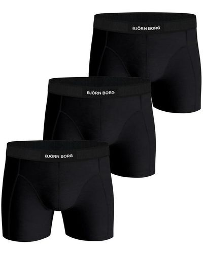 Björn Borg Caleçons Boxer-shorts Lot de 3 Premium Noir