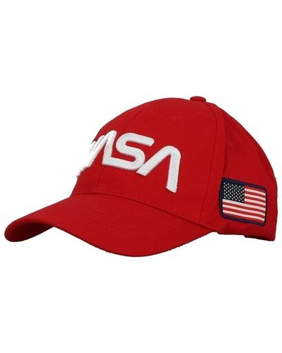 NASA Casquette FLAG WORM - Rouge