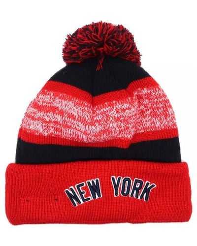 KTZ Bonnet SNOWFALL NEW YORK YANKEES - Rouge