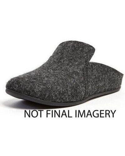 Fitflop Chaussons CHRISSIE II HAUS FELT SLIPPERS ALL BLACK - Noir
