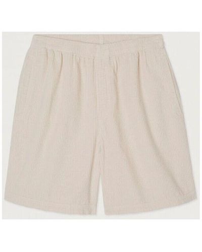 American Vintage Pantalon Padow Short Ecru - Neutre