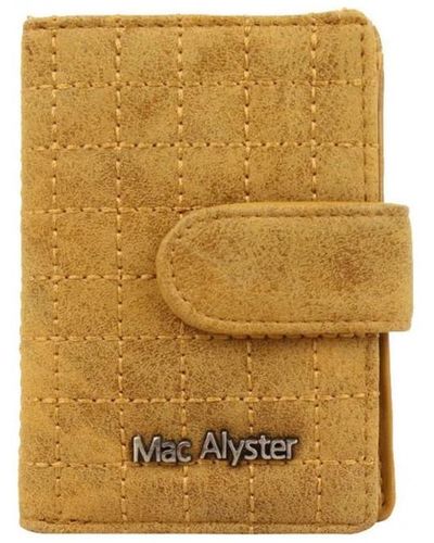 Mac Alyster Porte-monnaie Porte cartes 726 Mellow RFID surpiqué - Camel - Neutre