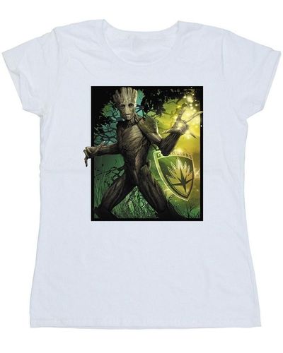 Marvel T-shirt Guardians Of The Galaxy Groot Forest Energy - Vert