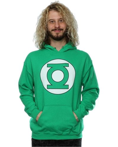 Dc Comics Sweat-shirt Green Lantern Logo - Vert