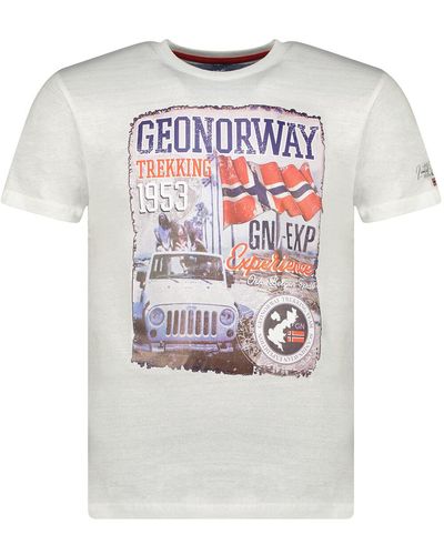 Geo Norway T-shirt SW1959HGNO-WHITE - Gris