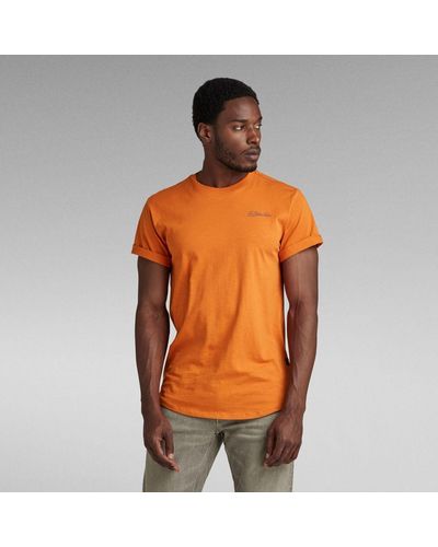 G-Star RAW T-Shirt Back Graphic Lash - Orange