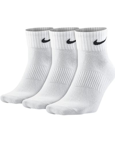 Nike Chaussettes Ankle 3 Paires hommes Chaussettes en blanc