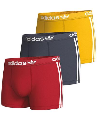 adidas Boxers Lot de 3 boxers Coton Flex 3 Stripes - Multicolore