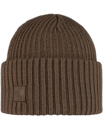 Buff Bonnet Knitted Fleece Hat Beanie - Marron