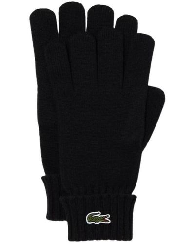 Lacoste Gants Gants en laine Ref 58302 031 Noir