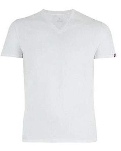 EMINENCE T-shirt T-shirt Col V FAIT EN FRANCE pur - Blanc