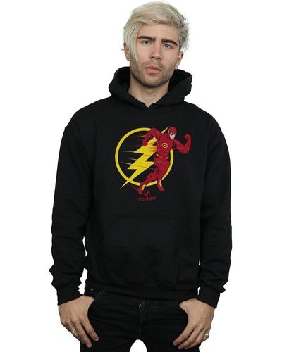 Dc Comics Sweat-shirt The Flash Running Emblem - Noir