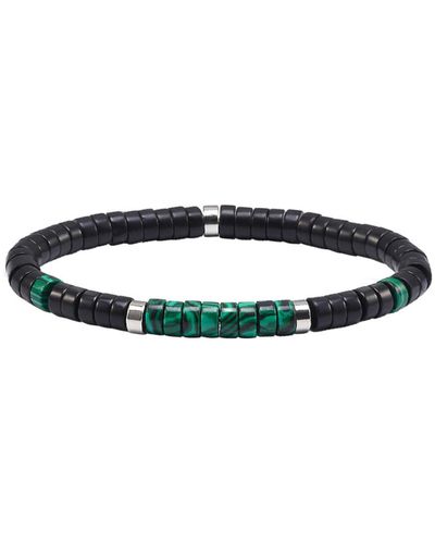 Sixtystones Bracelets Bracelet Perles Heishi Malachite -Small-16cm - Noir