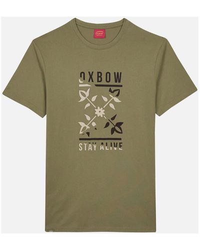 Oxbow T-shirt Tee shirt manches courtes graphique TERCO - Vert
