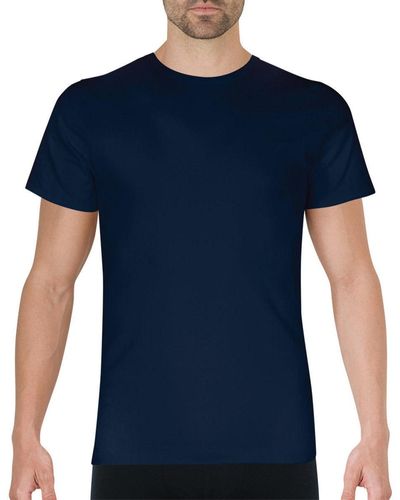 EMINENCE T-shirt Tee-shirt col rond Pur coton Premium - Bleu