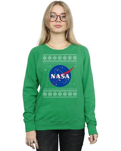 NASA Sweat-shirt Classic Fair Isle - Vert