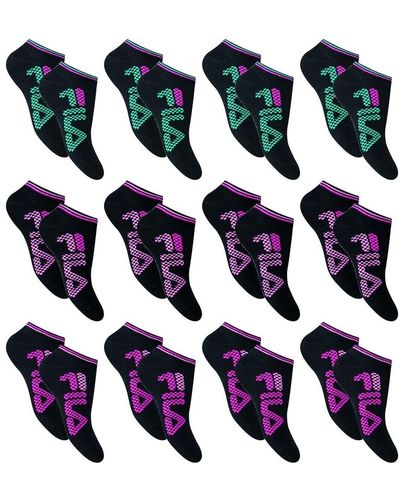 Fila Chaussettes de sports Socquettes SPORT SNEAKER Pack de 12 Paires 6648 - Multicolore