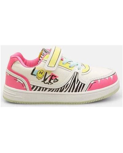 Bata Baskets Sneakers pour fille avec bande velcro - Rose