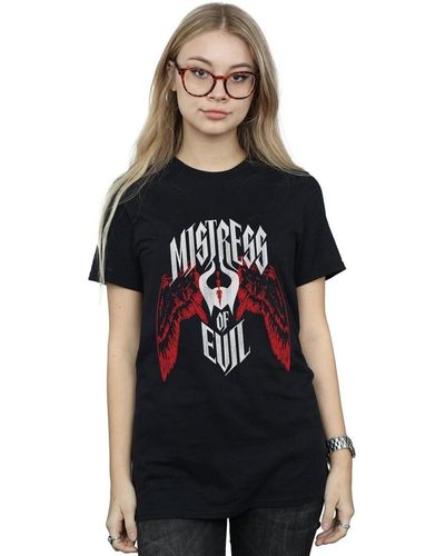 Disney T-shirt Maleficent Mistress Of Evil Wings - Noir