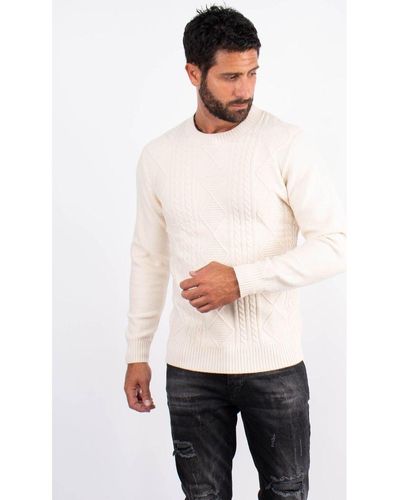 Hollyghost Pull Pull col rond en maille ivoire - Blanc
