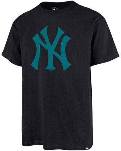 '47 T-shirt 47 TEE MLB NEW YORK YANKEES IMPRINT ECHO FALL NAVY - Noir