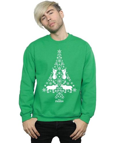 Disney Sweat-shirt Frozen Christmas Tree - Vert