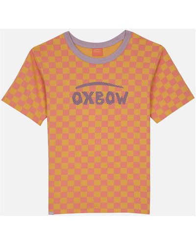 Oxbow T-shirt Tee shirt imprimé allover TEAMO - Orange