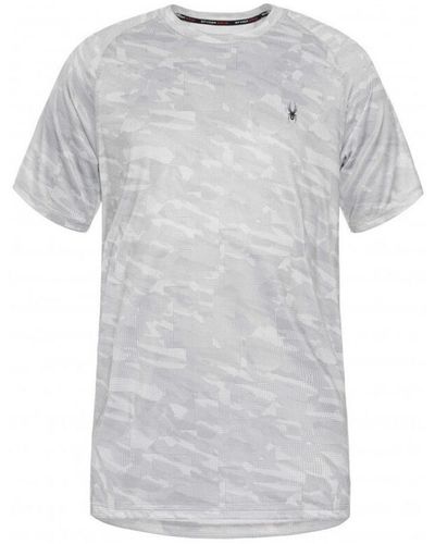 Spyder T-shirt T-shirt manches courtes Quick-Drying UV Protection - Gris