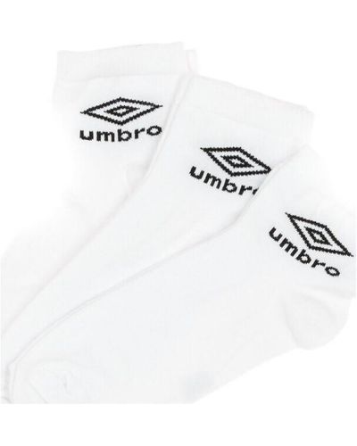 Umbro Chaussettes UMR/QTX3/BAS - Blanc