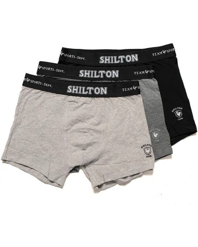 Shilton Boxers Lot de 3 boxers confort - Gris