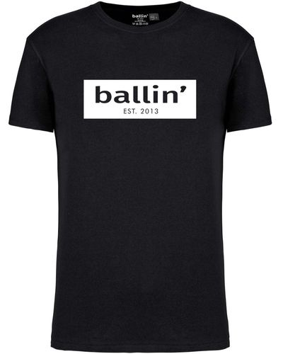 Ballin Est. 2013 T-shirt Cut Out Logo Shirt - Noir