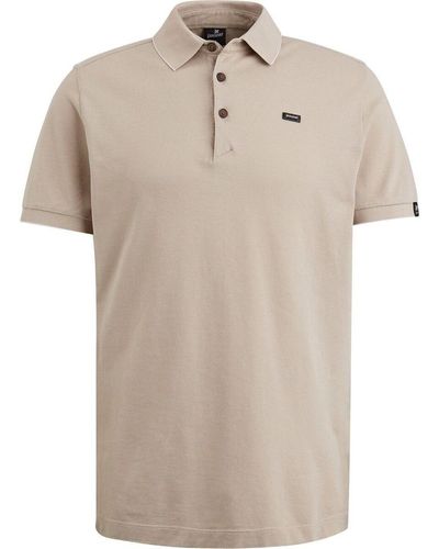 Vanguard T-shirt Knitted Poloshirt Beige - Neutre