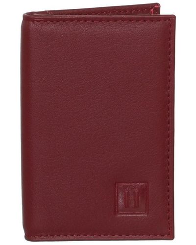 Hexagona Portefeuille Porte-carte en cuir ref 40926 rouge - Violet