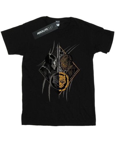 Marvel T-shirt Black Panther Vs Killmonger - Noir