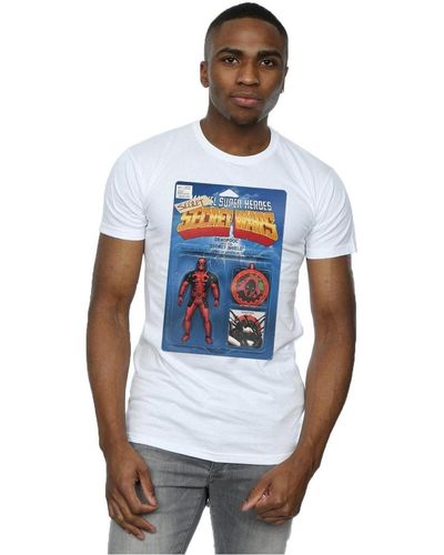 Marvel T-shirt Deadpool Secret Wars Action Figure - Blanc