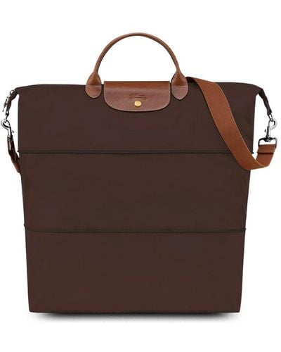 Longchamp `Le Pliage Original` Small Extensible Travel Bag - Brown
