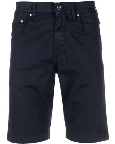 Jacob Cohen Logo-patch Straight Shorts - Blue