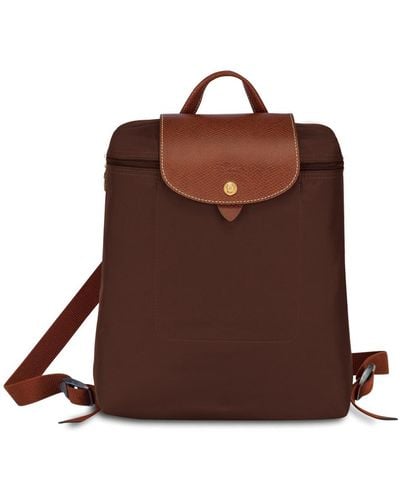 Longchamp `le Pliage Original` Medium Backpack - Brown