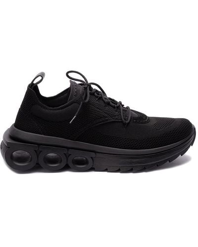 Ferragamo `Nima` Knit Sneakers - Black