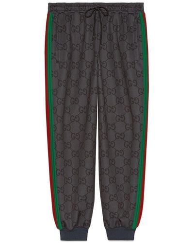 Gucci Jumbo GG Track Pants - Gray