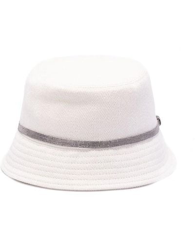 Brunello Cucinelli Bucket Hat - White