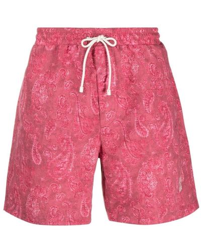 Brunello Cucinelli Paisley-print Swim Shorts - Pink